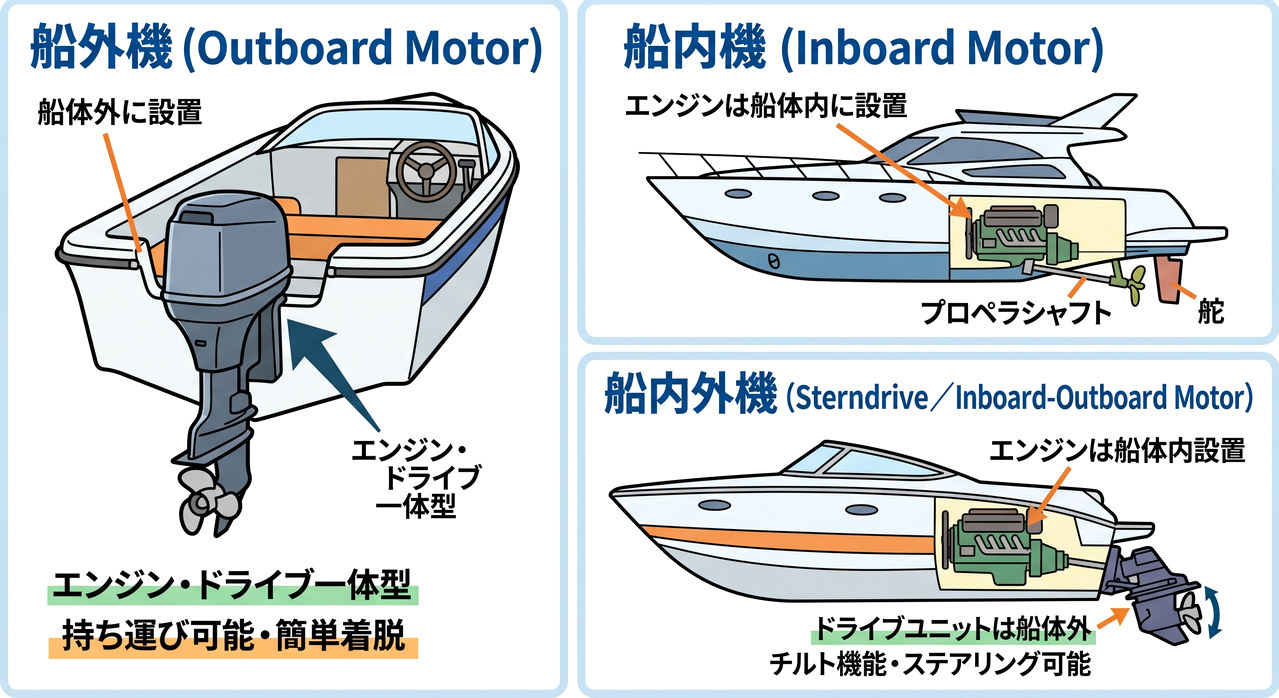 エンジン3種類の違いを比較