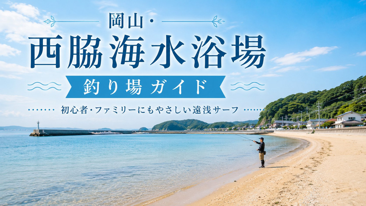西脇海水浴場 釣り場ガイド|遠浅サーフのファミリーフィッシング(イメージ画像)
