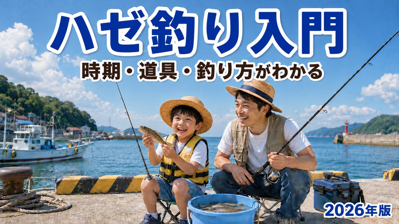 ハゼ釣り入門 時期・道具・釣り方がわかる 2026年版 子どもが釣ったハゼを持つ